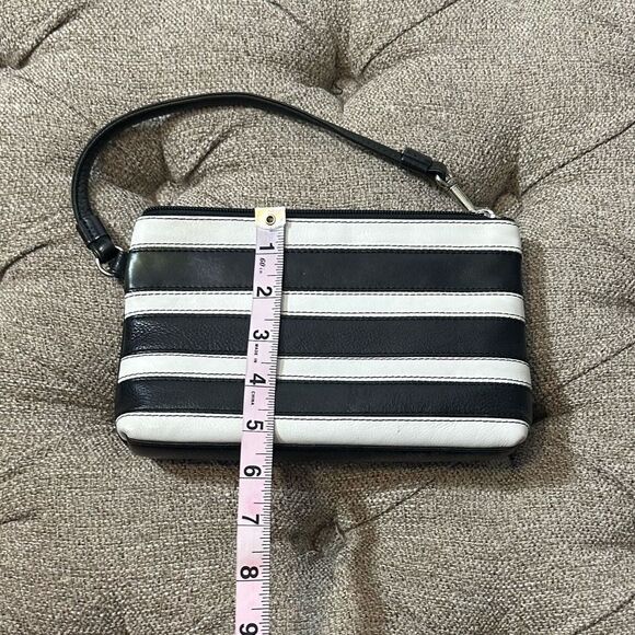 Striped Leather Wristlet - Picture 9 of 10